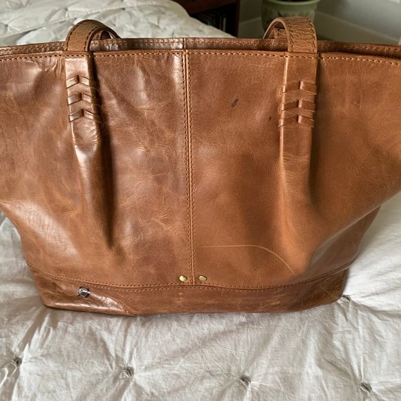 born leather tote